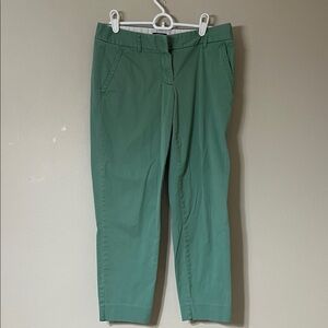 J. Crew Mint Green and Peach Trim Pants
